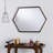 Metal Hexagon Wall Mirror
