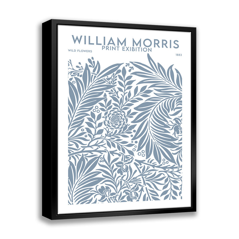 William William Exibition White - cadre flottant, impression sur toile, H 20 po x l 16 po