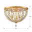 Plafonnier encastré de style lustre 3 lumières 16,5 po Gateshead