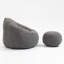 Fauteuil à billes souple avec repose-pieds-566880323