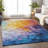 Machine Washable Indoor/Outdoor Cinead ACN1674 Gold Rug-104386860