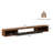 70-inch Wood Grain Floating Tv Stand Wall-mounted Entertainment Center With 2 Open Cabinets And 1 Door-1489912502