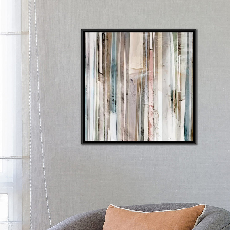 « discrète ii », reproduction sur toile, H 18 po x l 18 po x P 1,5 po, Toile avec cadre noir