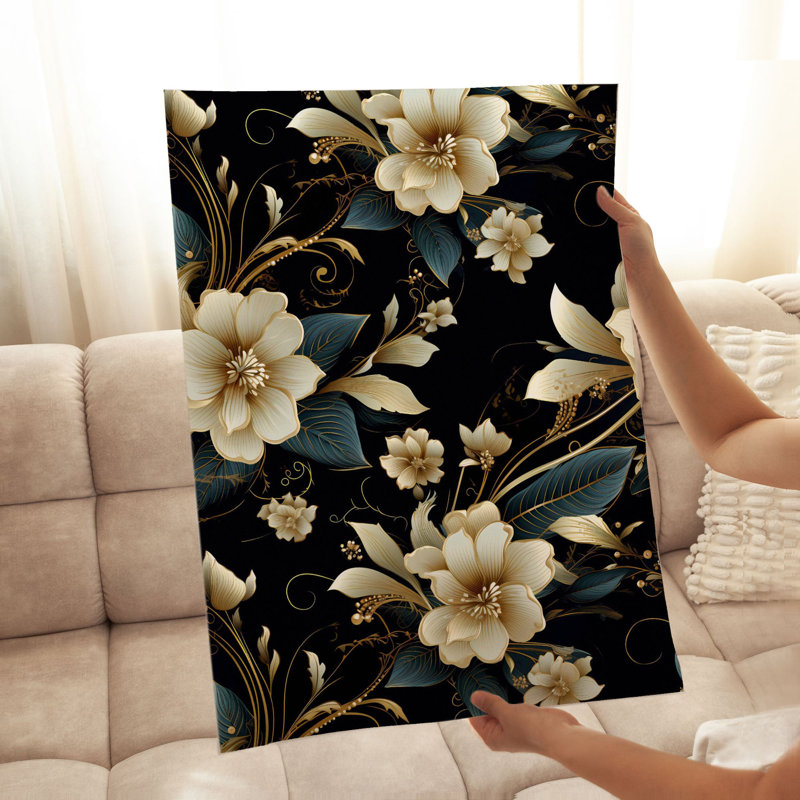 «Floral Victorian Floral Dream II», reproduction d'art classique sans cadre, 20" H x 16" W