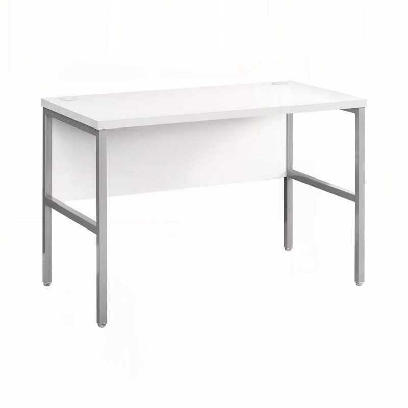 Bureau d'ordinateur pour la maison, Blanc / Gris
