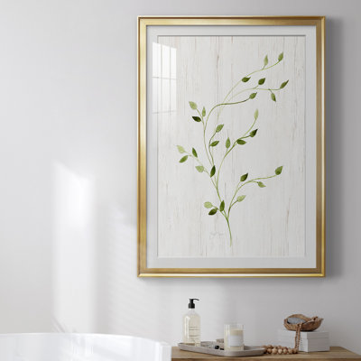" Windblown Leaves I " Painting Print