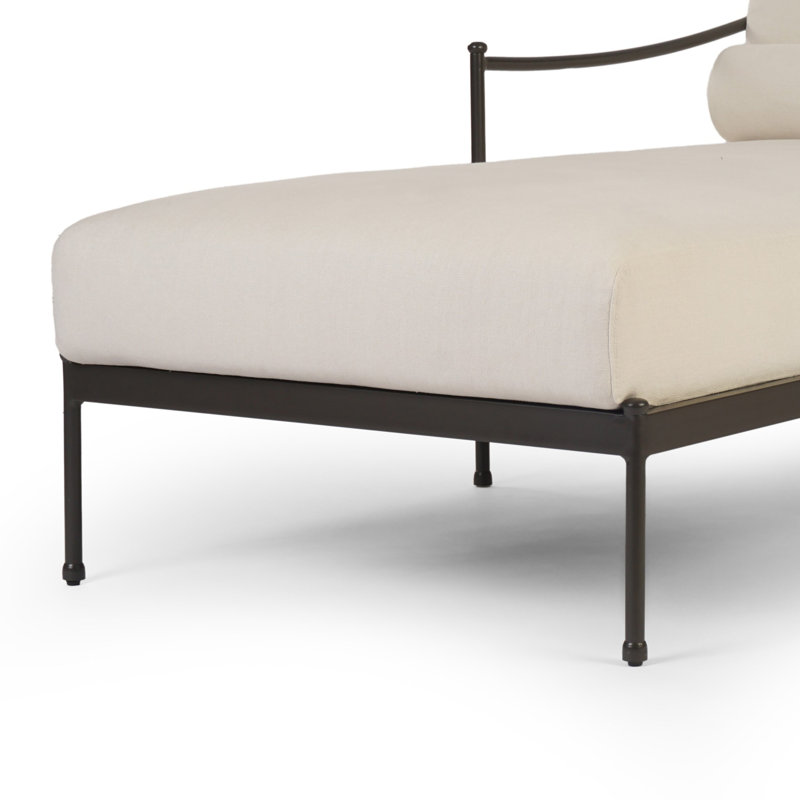Granger Outdoor Chaise Lounge, Bombay Flax