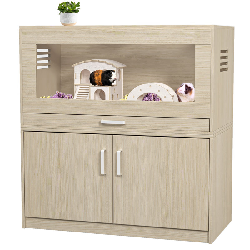 Maricelda Small Animal Accent Cabinet, Teak