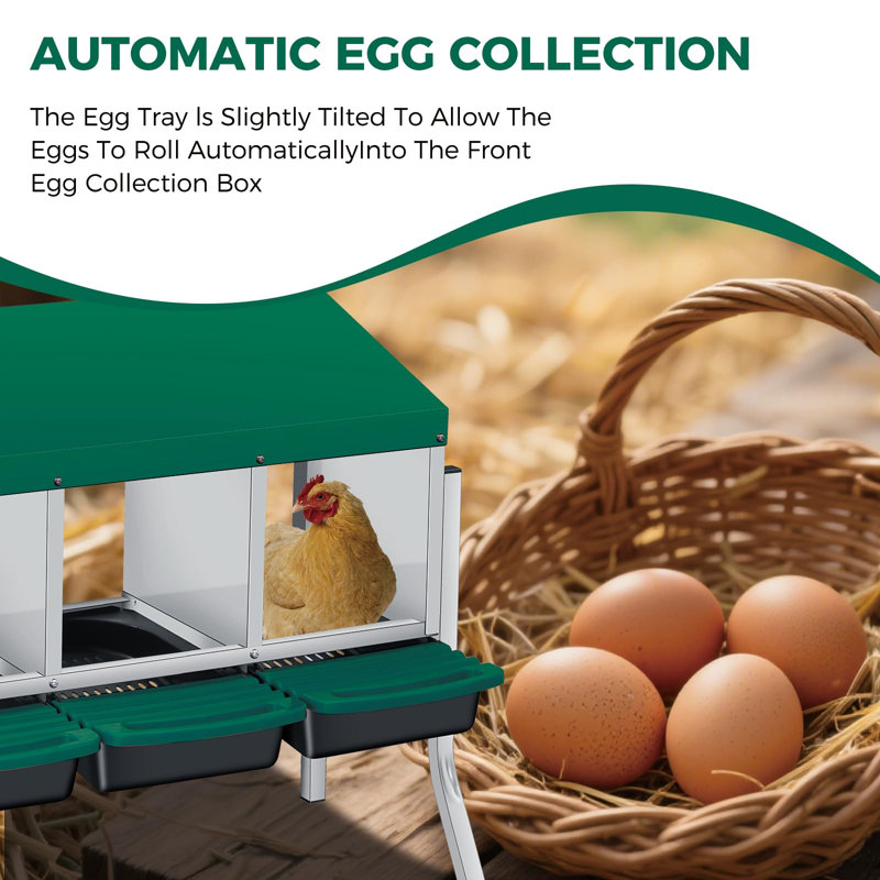Nesting Boxes, 69.5cm H x 79.5cm W x 30cm D, Green