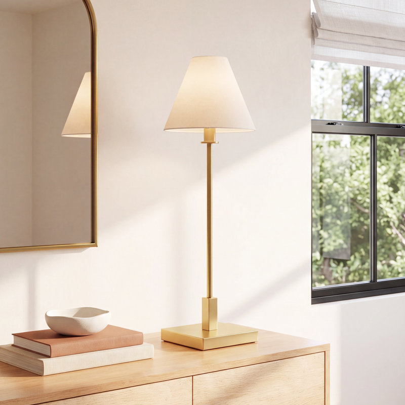 Rosline Metal Buffet Lamp, Brass