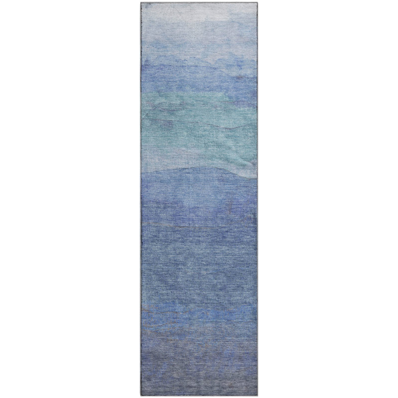 Premium Machine Washable Mehara AMF1699 Stripes Rug, Runner 2'3" x 7'6"