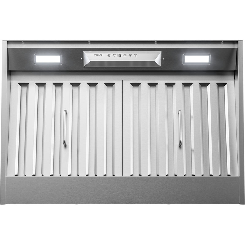 Hotte encastrable avec lumière DEL en acier inoxydable Zephyr Monsoon I 30 po 600 CFM