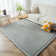 Rectangle Solid Colour Memory Foam Rug