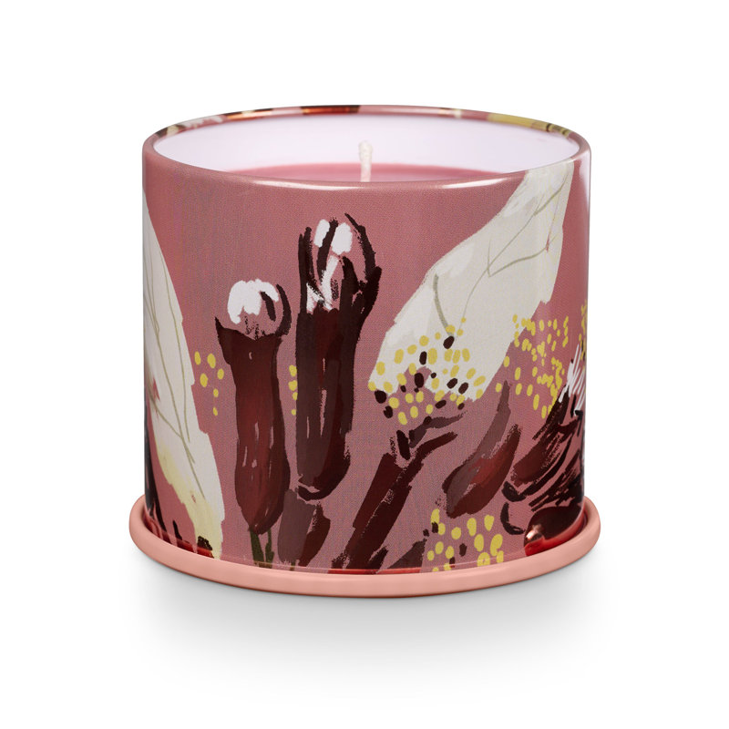 Red Fall Soy Scented Tin Candle with Cardamom Pomander