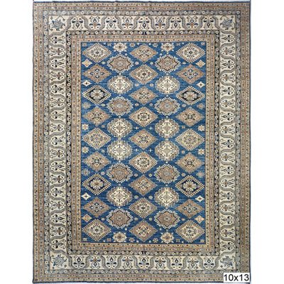Traditional, Transitional One-of-a-Kind Rectangle 10' X 13'2" Hand Knotted Area Rug