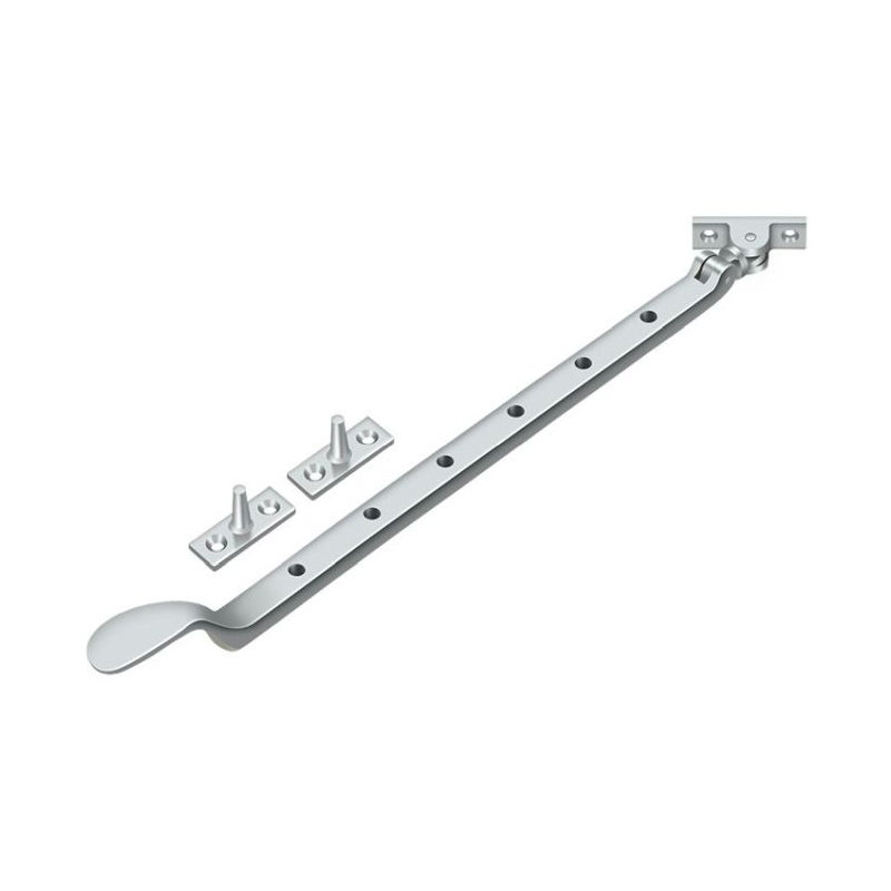 Colonial Casement Stay Adjuster, Polished Chrome