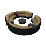 Urbana Outdoor 7 - Piece Conversation Set