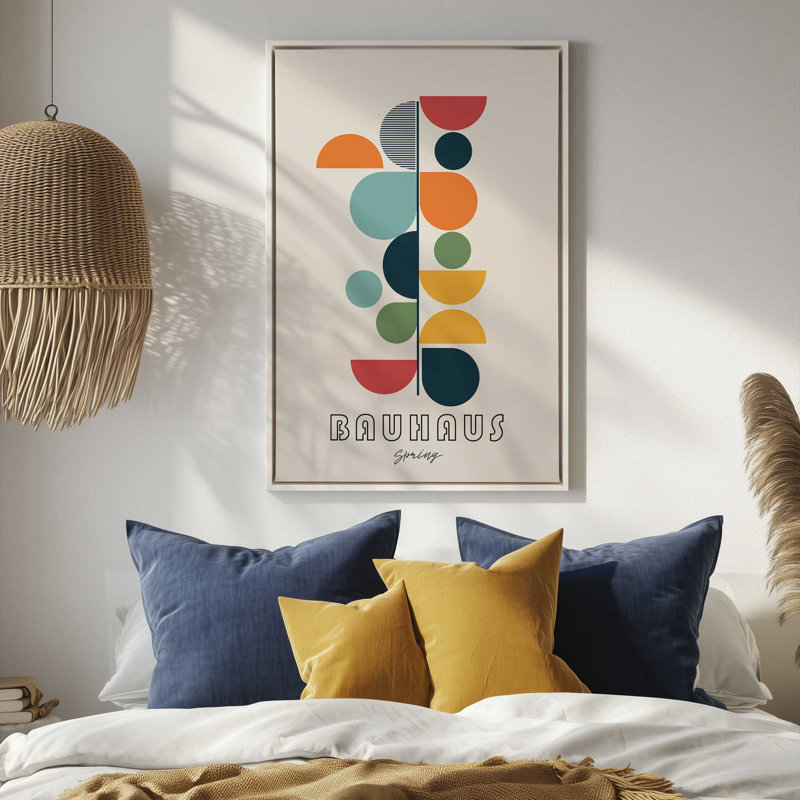 Impression sur toile Bauhaus, H 18,75 po x l 12,75 po, Noir satiné