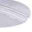 Housse de protection pour table transparente, housse de table ronde 48 pouces / 1230 mm, nappe en plastique PVC de 1,5 mm d'épaisseur, protection de bureau imperméable pour bureau d'écriture, table basse, table de salle à manger