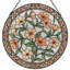 Panneau de vitrail à motif floral H 12 po-1996385916