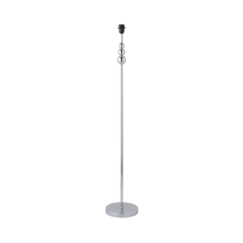 Randalia 129cm Traditional Floor Lamp, Chrome