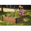 Lit de jardin à l'apparence de bois 48 po x 48 po Keter, jardinière d'extérieur durable (choisir la couleur)-111726587