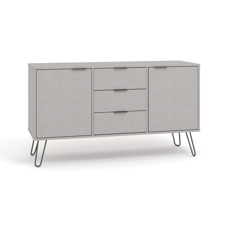 Dufresne Casual Living Medium Sideboard With 2 Doors And 3 Drawers, Grey