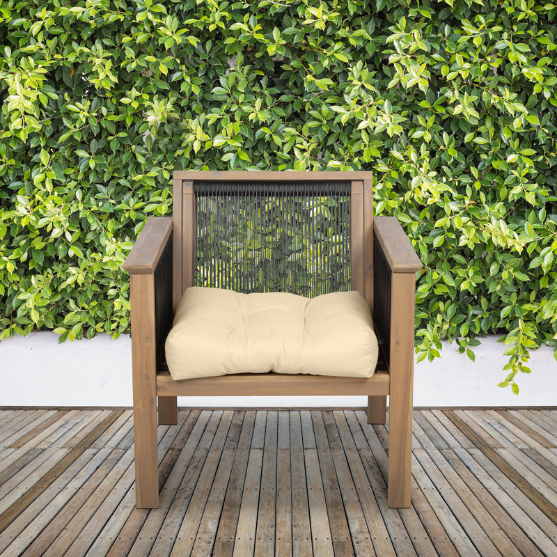 Coussin de siège de patio 19 po Bergholt W, Beige doux