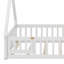 Mignon lit de style tente pour enfants avec garde-corps, lattes et porte durables-83310866-83310864