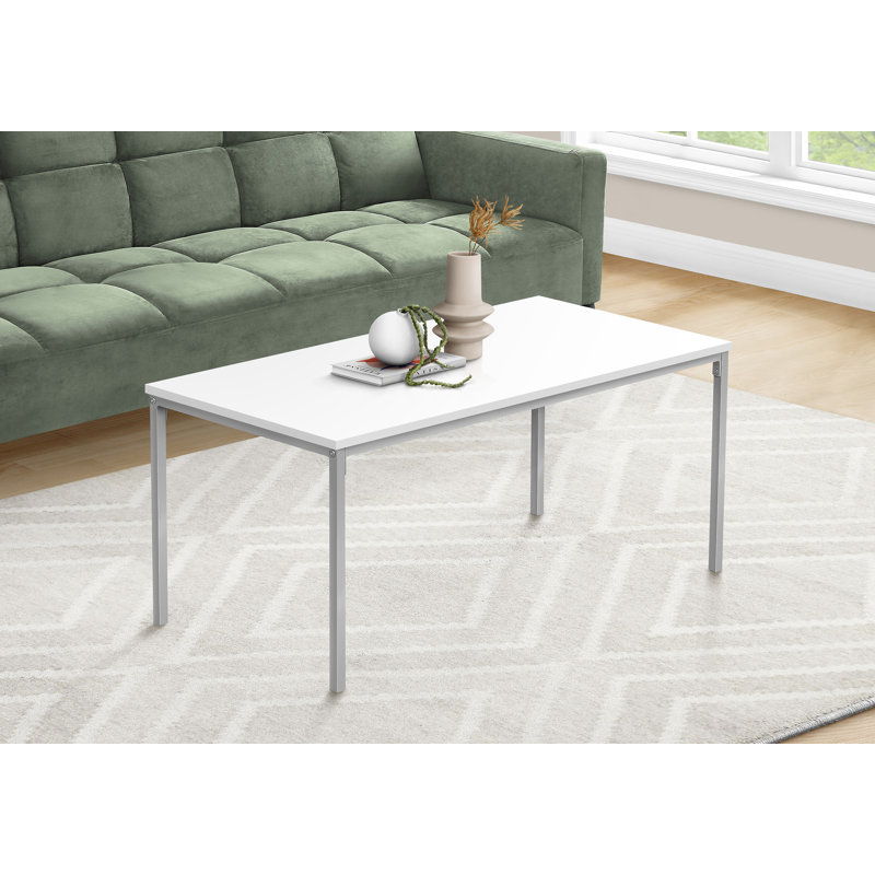 Coffee Table, White, White