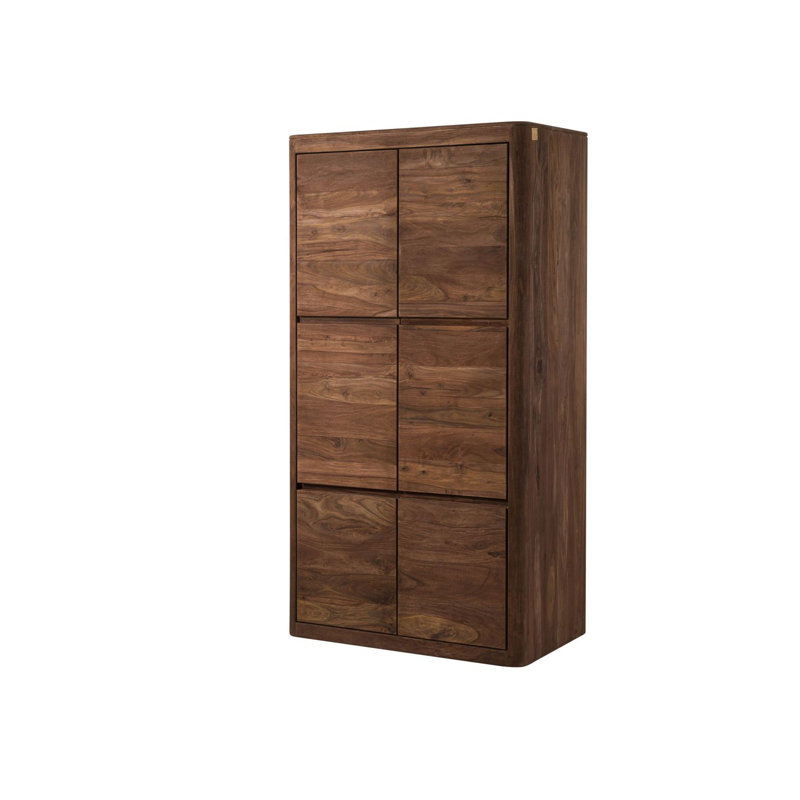 Toronto Solid Wood Wardrobe, Natural / Unfinished