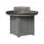 Hammered Top Black with Driftwood Grey Base