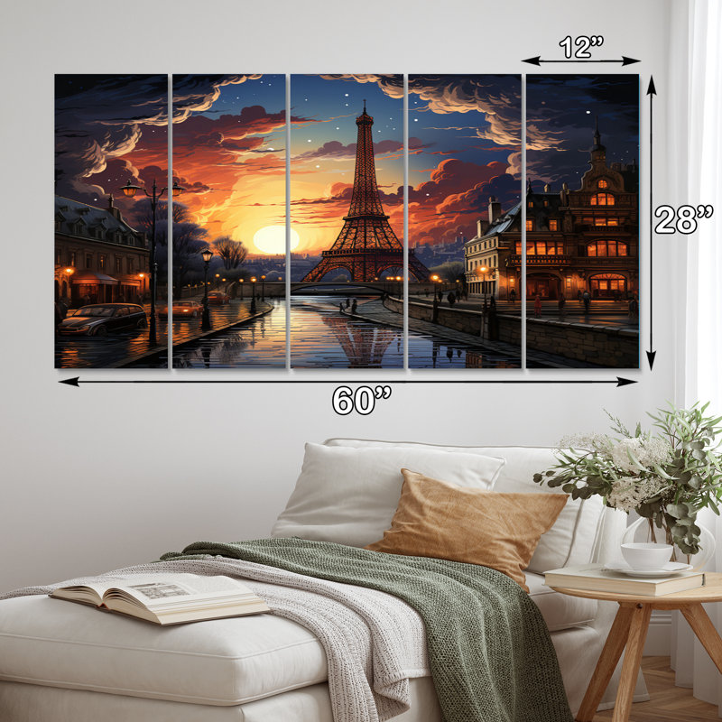 Ensemble de 5 décorations murales