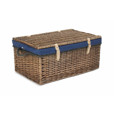 Wicker Rope Handled Trunk with Lining