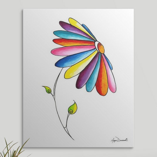«Shavertor Simple Beauty» par Megan Duncanson - impression, Toile, H 14 po x l 11 po x P 1,25 po