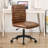 Faux Leather Mid Back Swivel Computer Task Desk Chair-91696632-101109633
