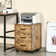 Erve 40cm Wide 3 -Drawer Mobile File Cabinet