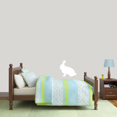 Décalcomanie murale silhouette de lapin