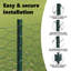 120cm H x 5000cm W Green Metal Fencing Kits