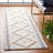 Schofields Hand Tufted Wool/Cotton Geometric Rug in Black/Ivory-614526865