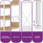 17 Stories 6-Tier Floor Standing Bookcase With 4 Hooks-181452088