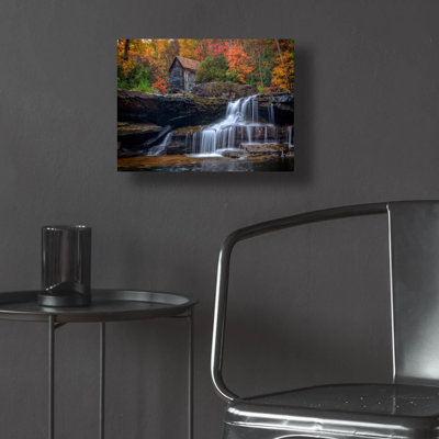 'Fall At The Glade Creek Grist Mill' by Rick Berk Acrylic Glass Wall Art