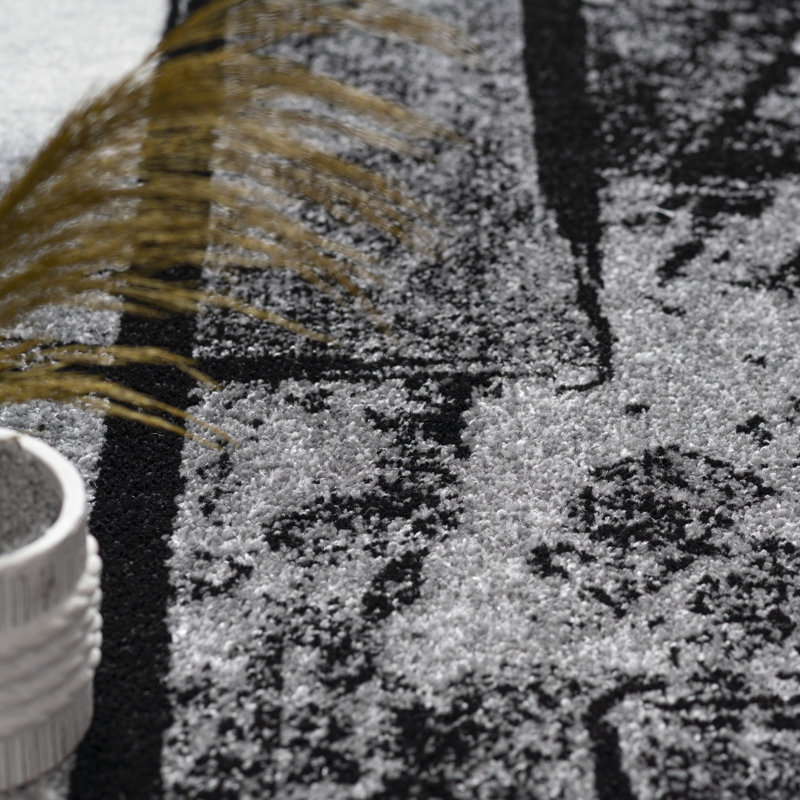 Alaya Flatweave Rug in Black/Grey, Rectangle 200 x 290cm