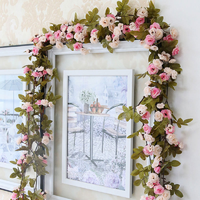 200cm Faux Rose Garland