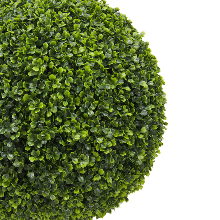 UV Boxwood Triple Ball Topiary, 48-59 - UV Resistant, Indoor/Outdoor, Artificial Greenery for Home, Office, Patio or Porch Two 59 Triple Ball