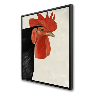 Black hen - Farmhouse Framed Canvas for Home Decor