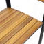 LARIS WOOD AND METAL CHAIR