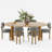 6 - Person Oval Soild Wood Dining Set-565124884