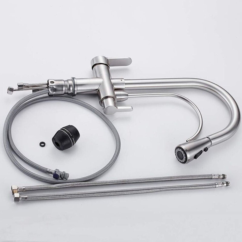 Black Kitchen Faucets With Water Filter And Pull Jamaica - View #5