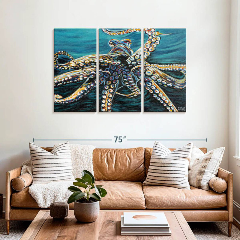 Brampt Wild Octopus II, 36" H x 57" W